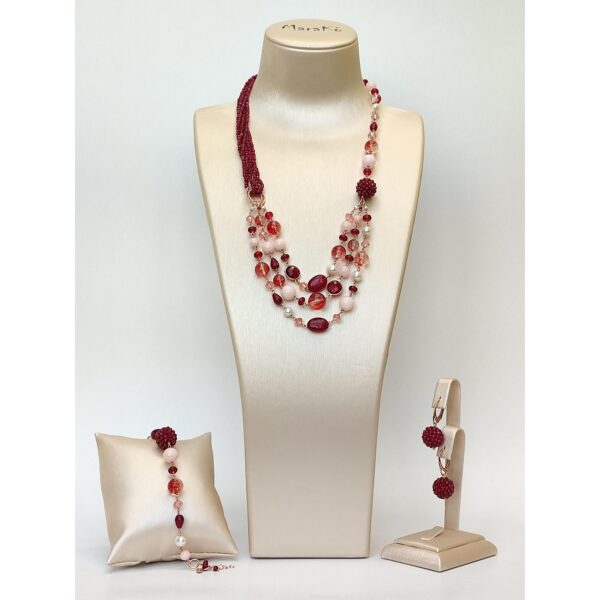 Set diva din agat rubiniu cuart si jad 1 Set diva din agat rubiniu cuart si jad 1