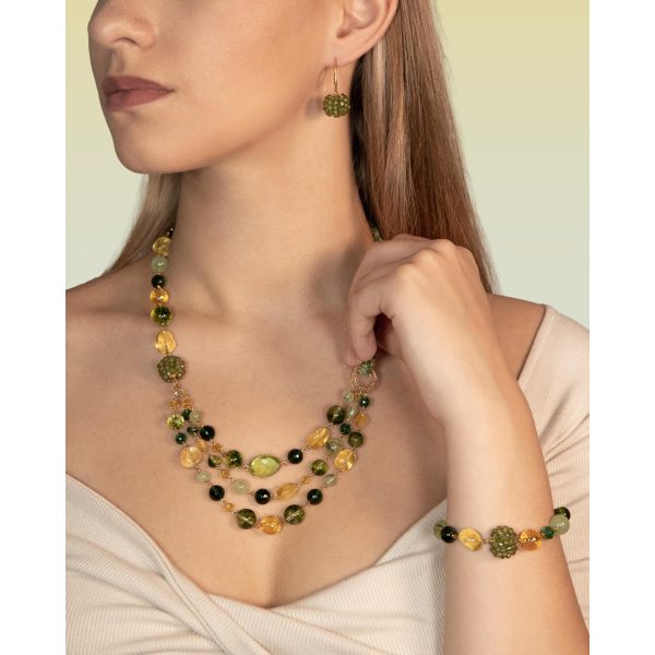 Set diva din cuart verde multicolor 3 Set diva din cuart verde multicolor 3