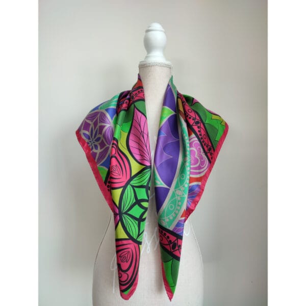 batic-matase-leaf-print-rosu batic-matase-leaf-print-rosu