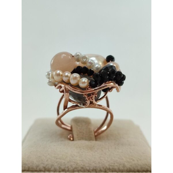 inel-Glamour-din-agat-negru-cuart-si-perle-1 inel-Glamour-din-agat-negru-cuart-si-perle