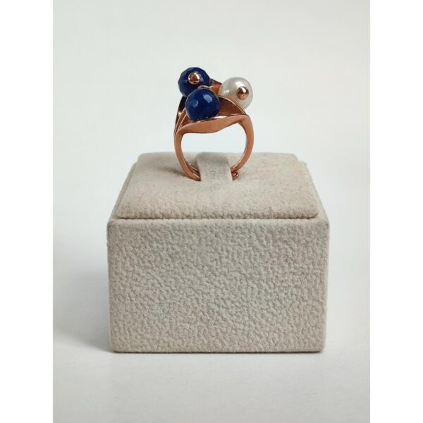 inel-trilogy-albastru-1 inel-trilogy-cu-perle-de-cultura-si-agate-albastre-reglabil