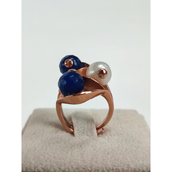 inel-trilogy-albastru inel-trilogy-cu-perle-de-cultura-si-agate-albastre-reglabil