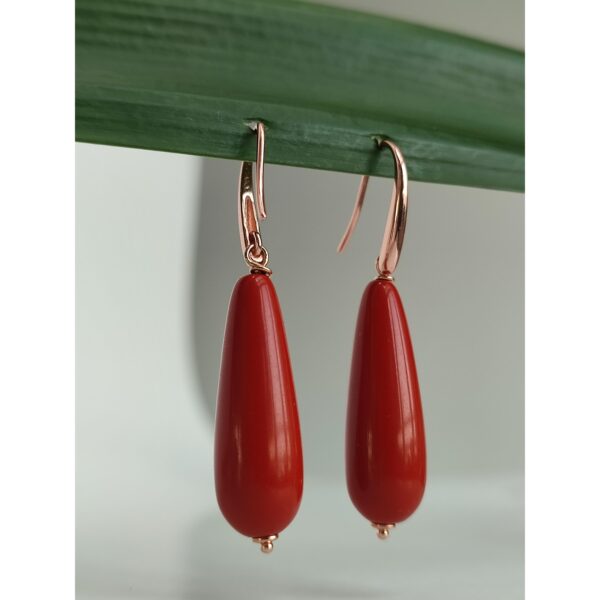 Cercei timeless din coral de bambus Cercei timeless din coral de bambus