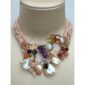 Choker rainbow din opal cuart si perle 1