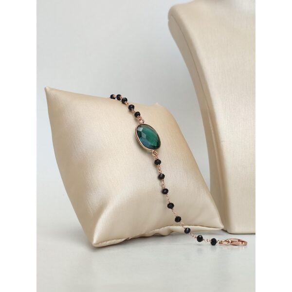 Bratara fortuna rozariu cu spinel si cuart albastru 3 Bratara fortuna rozariu cu spinel si cuart albastru 3