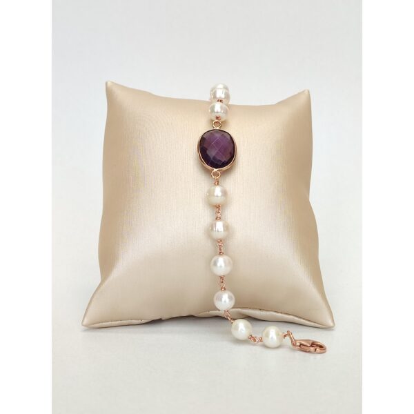 Bratara jolie din ametist si perle 4 Bratara jolie din ametist si perle 4