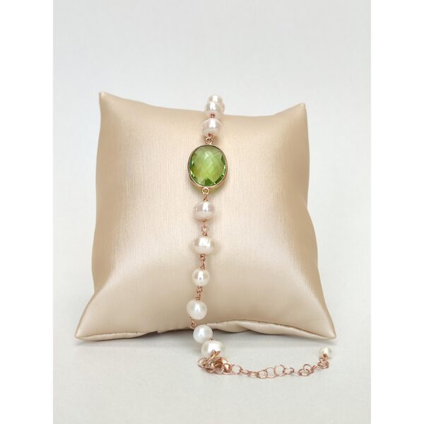 Bratara jolie din ametist verde si perle 1 Bratara jolie din ametist verde si perle 1