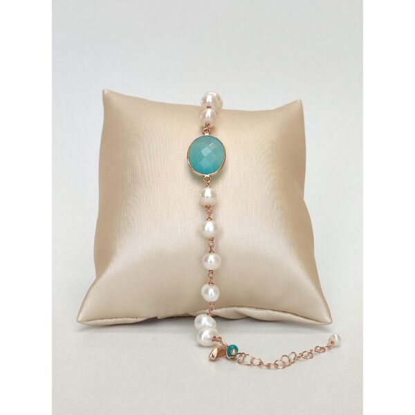 Bratara jolie din jad verde acvatic si perle 1 Bratara jolie din jad verde acvatic si perle 1