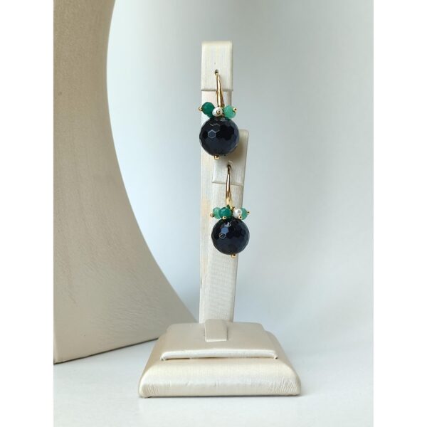 Cercei charisma din crisopraz agat si perle Cercei charisma din crisopraz agat si perle