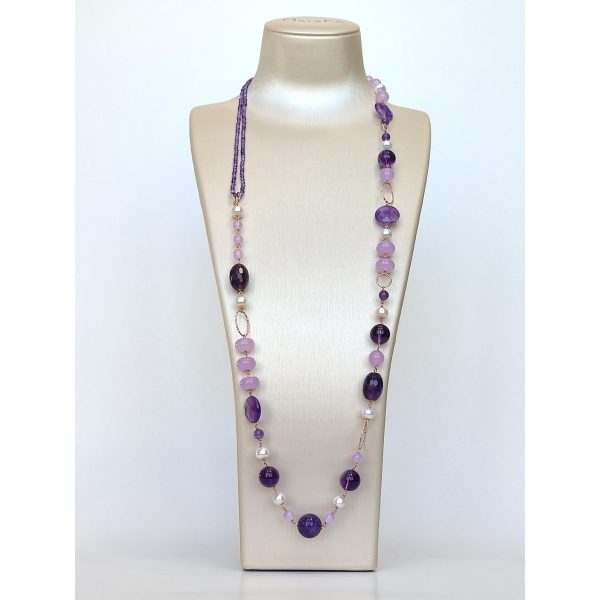 Colier amelis din ametist jad si perle 5 Colier amelis din ametist jad si perle 5