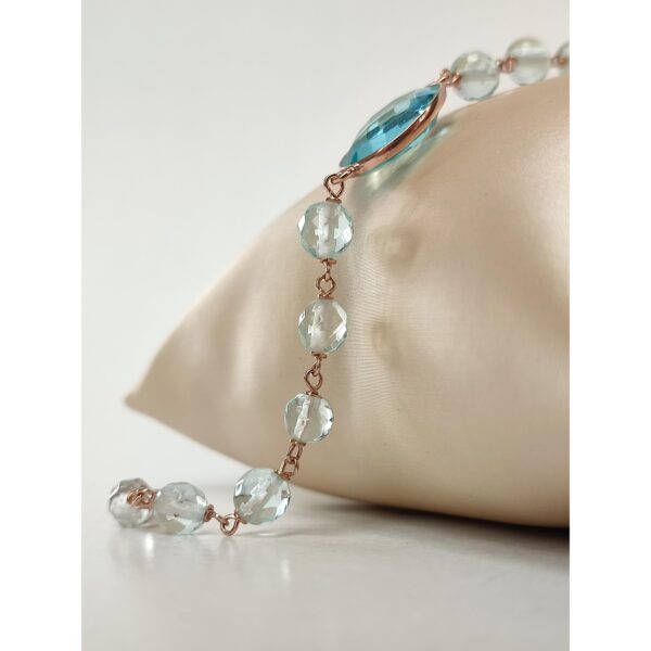 Bratara aurora din cuart albastru celest 1 Bratara aurora din cuart albastru celest 1