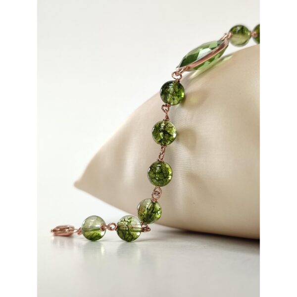 Bratara aurora din cuart verde Bratara aurora din cuart verde