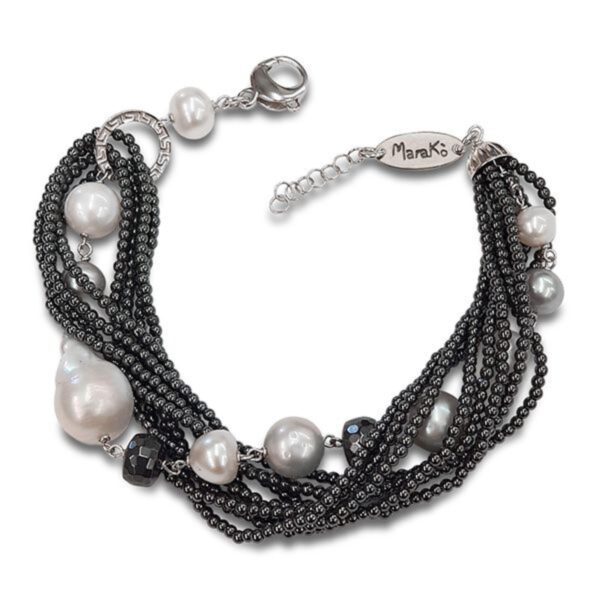 Bratara miracle din hematit natural si perle 3 Bratara miracle din hematit natural si perle 3