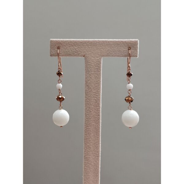 Cercei Anthony Din Agat Alb Fatetat Si Cuart Maro 1 Cercei Anthony Din Agat Alb Fatetat Si Cuart Maro 1