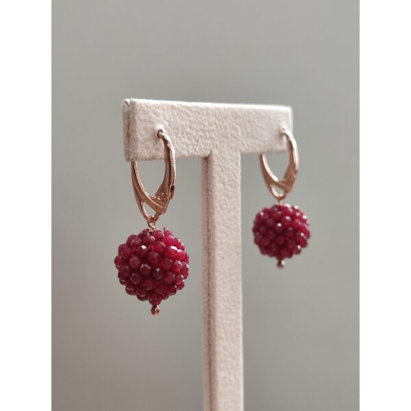 Cercei Diva Din Agat Rubiniu Cercei Diva Din Agat Rubiniu