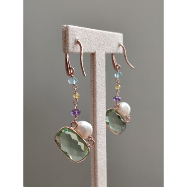 Cercei Fancy Ametist Verde Cercei Fancy Ametist Verde