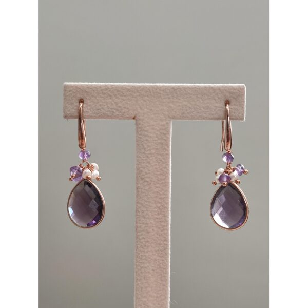 Cercei Roua Din Ametist Si Perle 2 Cercei Roua Din Ametist Si Perle 2