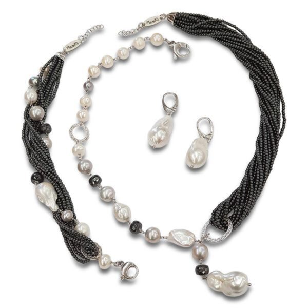 Set miracle din hematit natural si perle 1 Set miracle din hematit natural si perle 1
