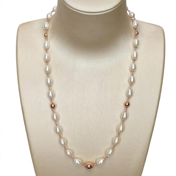 Colier venus din perle de cultura albe Colier venus din perle de cultura albe