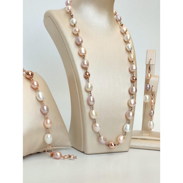 Set venus din perle de cultura multicolore 3