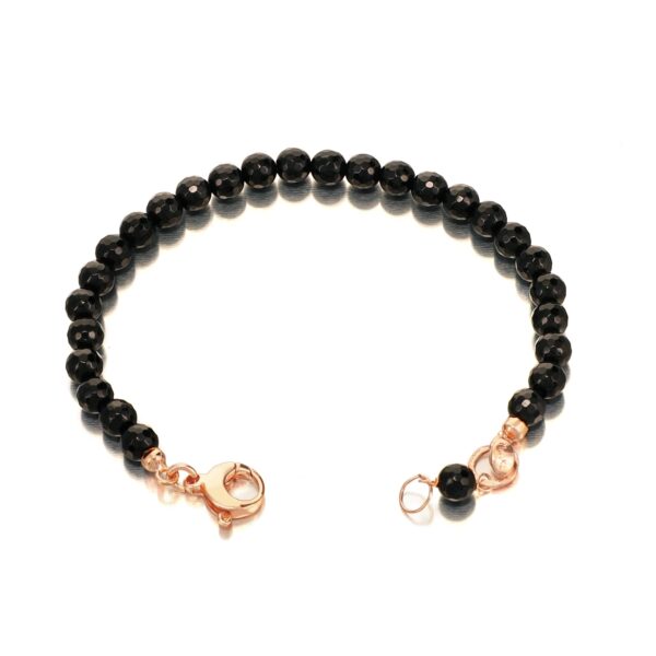 Bratara energy din agat negru fatetat Bratara energy din agat negru fatetat