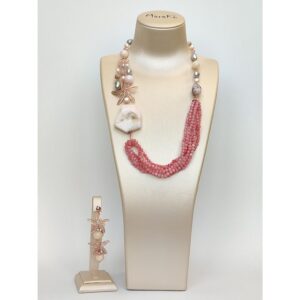 Set elaris din opal jad si perle 2