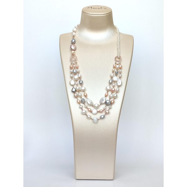 Colier eternal cu perle de cultura multicolore 4 Colier eternal cu perle de cultura multicolore 4