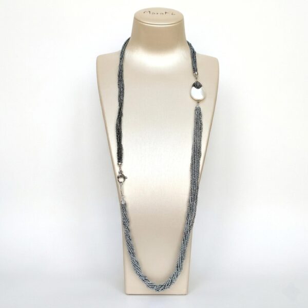 Colier pearl drop din hematit natural