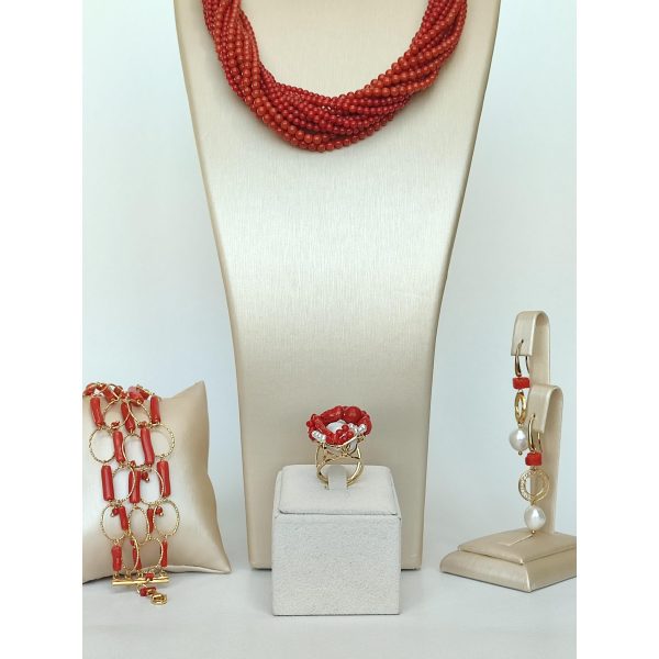 Set muse din coral natural si coral de bambus 4 Set muse din coral natural si coral de bambus 4