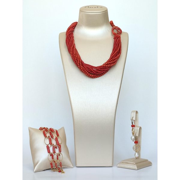 Set muse din coral natural si coral de bambus 5 Set muse din coral natural si coral de bambus 5