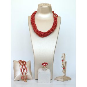 Set muse din coral natural si coral de bambus 6