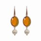 Cercei crown din topaz hidrotermal