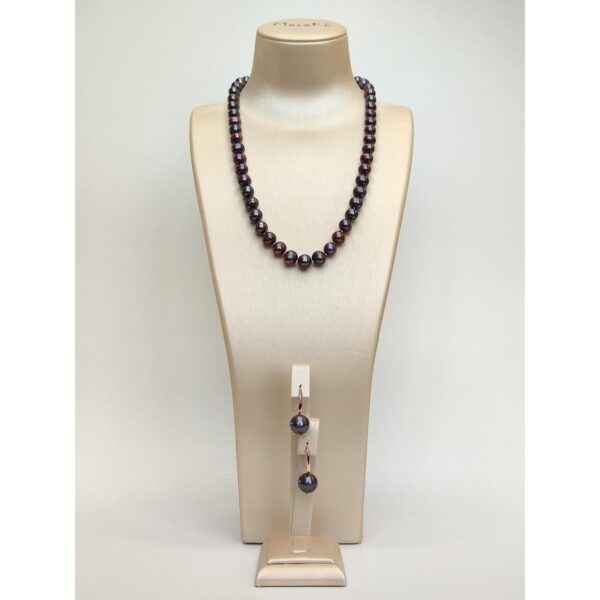 Set fabia din perle negre 2 Set fabia din perle negre 2