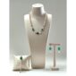 Set jolie din perle si agat verde smarald 1