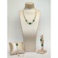 Set jolie din perle si agat verde smarald 2