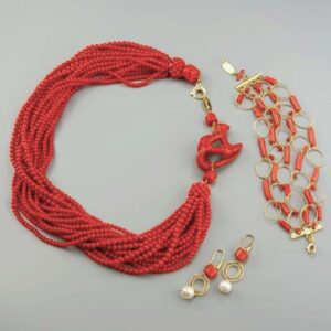 Set muse din coral natural si coral de bambus 1