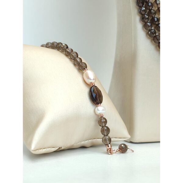 Set armonia din cuart fumuriu si perle 2 Set armonia din cuart fumuriu si perle 2