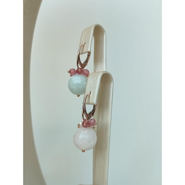 Set dynamic din acvamarin multicolor si perle 4 Set dynamic din acvamarin multicolor si perle 4