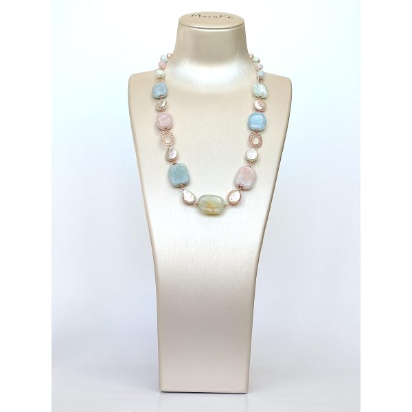 Set dynamic din acvamarin multicolor si perle 5 Set dynamic din acvamarin multicolor si perle 5