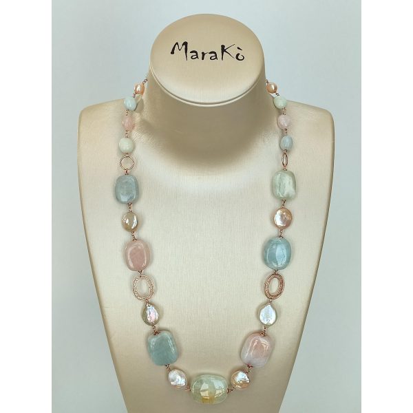 Set dynamic din acvamarin multicolor si perle 7 Set dynamic din acvamarin multicolor si perle 7