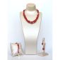 Set muse din coral de bambus si perle 6