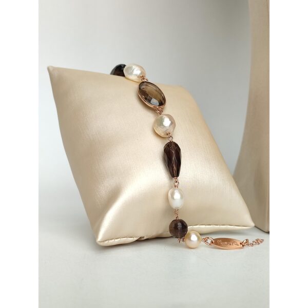 Set waves din cuart fumuriu si perle 1 Set waves din cuart fumuriu si perle 1