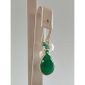 Cercei jolly din perle si cuart verde 3