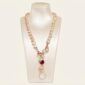 Choker jolly din perle labradorit si agat rubiniu 2