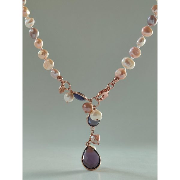 Choker jolly din perle si ametsit 4