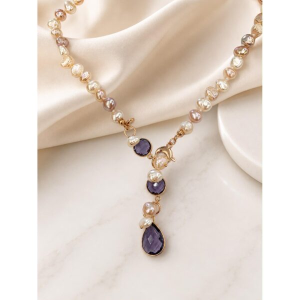Choker jolly din perle si ametsit 7 Choker jolly din perle si ametsit 7