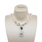 Choker jolly din perle si cuart albastru