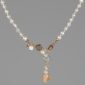 Choker jolly din perle si cuart piersica