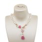 Choker jolly din perle si cuart roz 1