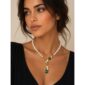 Choker jolly din perle si cuart verde 2